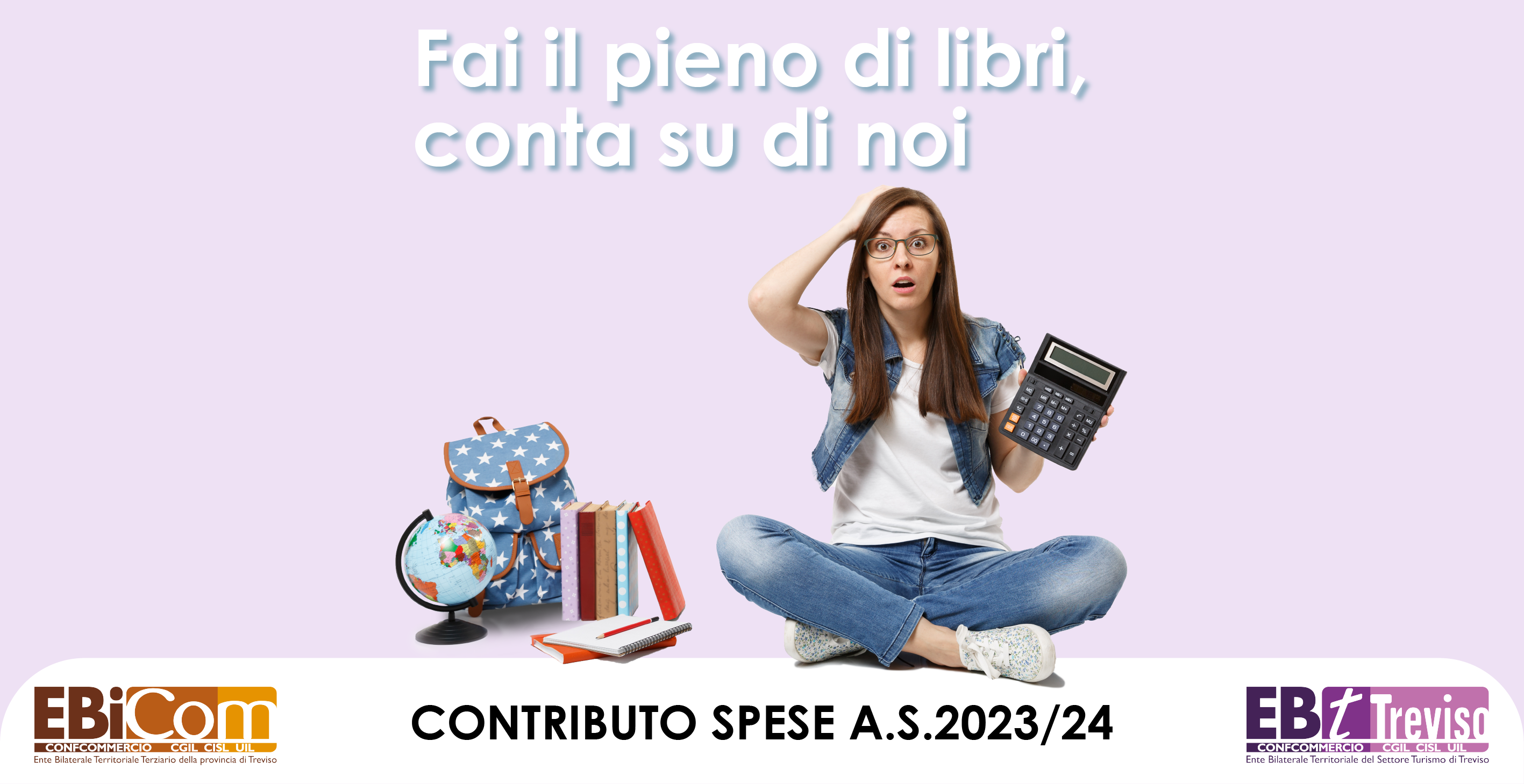 Contributo spese scolastiche dei figli a.s. 2023/24 EBiCom ed EBT Treviso